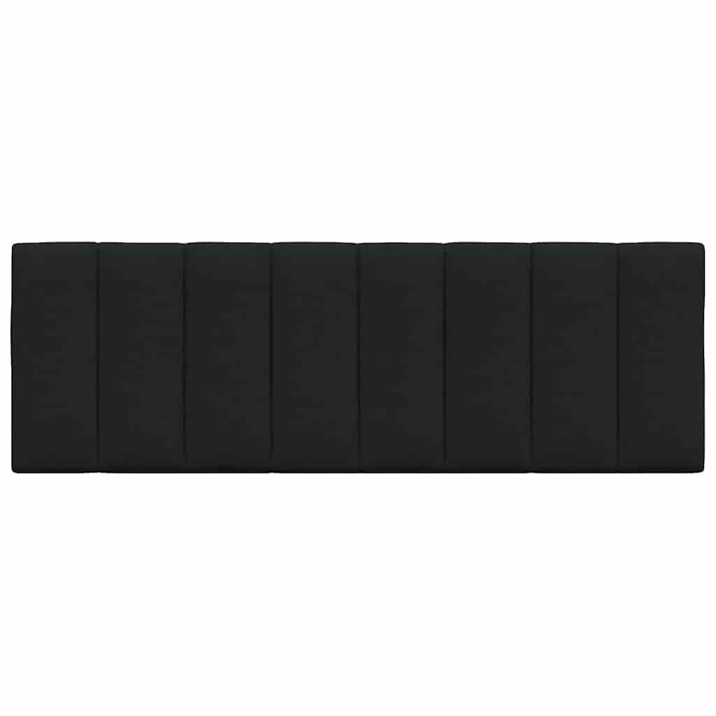 vidaXL Pernă pentru tăblie de pat, negru, 120 cm, material textil vidaXL Pernă pentru tăblie de pat, negru, 120 cm, material textil