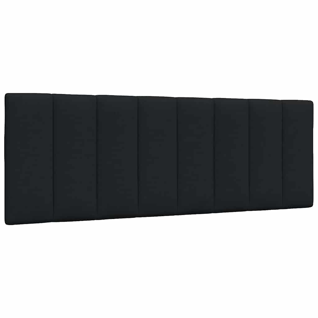 vidaXL Pernă pentru tăblie de pat, negru, 120 cm, material textil vidaXL Pernă pentru tăblie de pat, negru, 120 cm, material textil