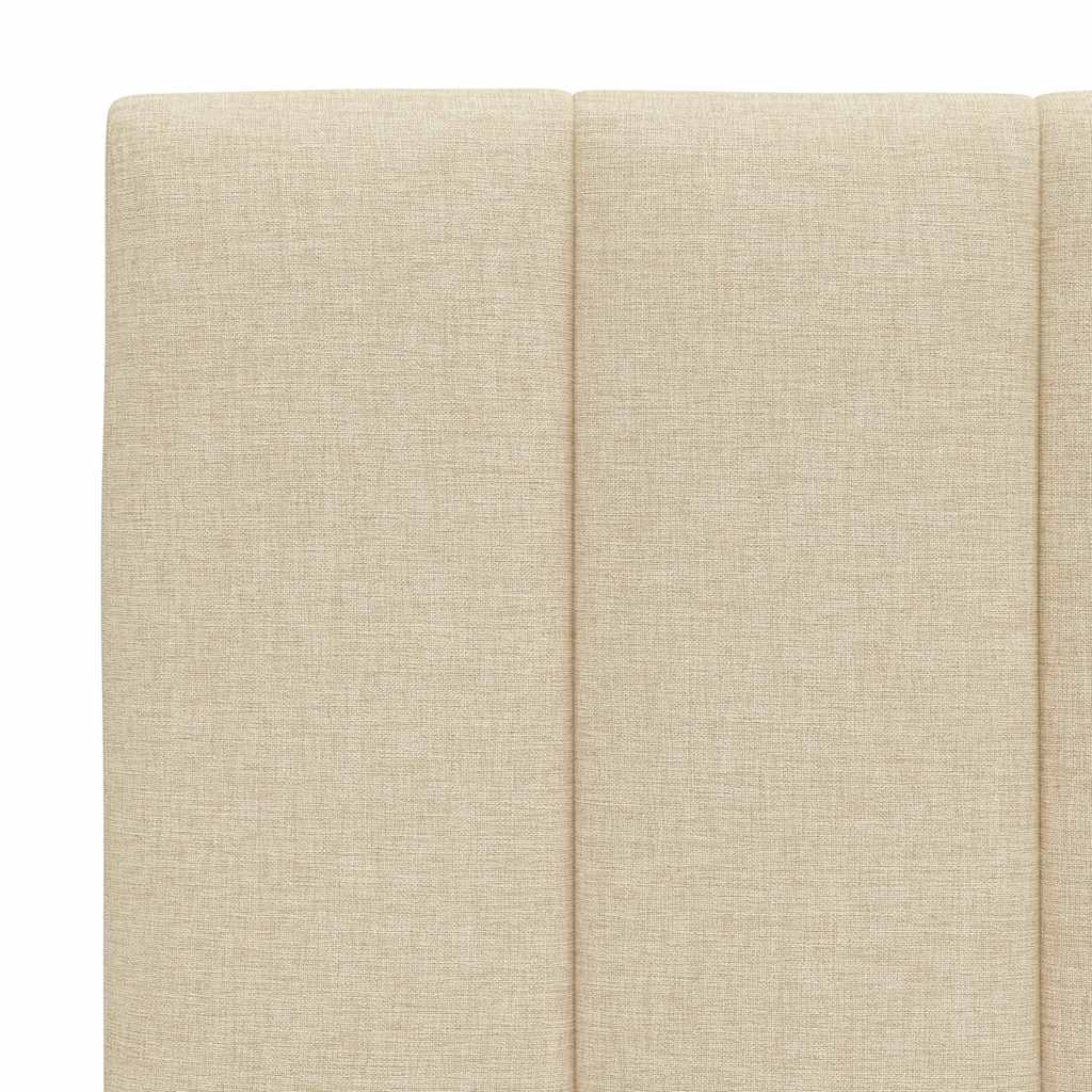 vidaXL Pernă pentru tăblie de pat, crem, 120 cm, material textil