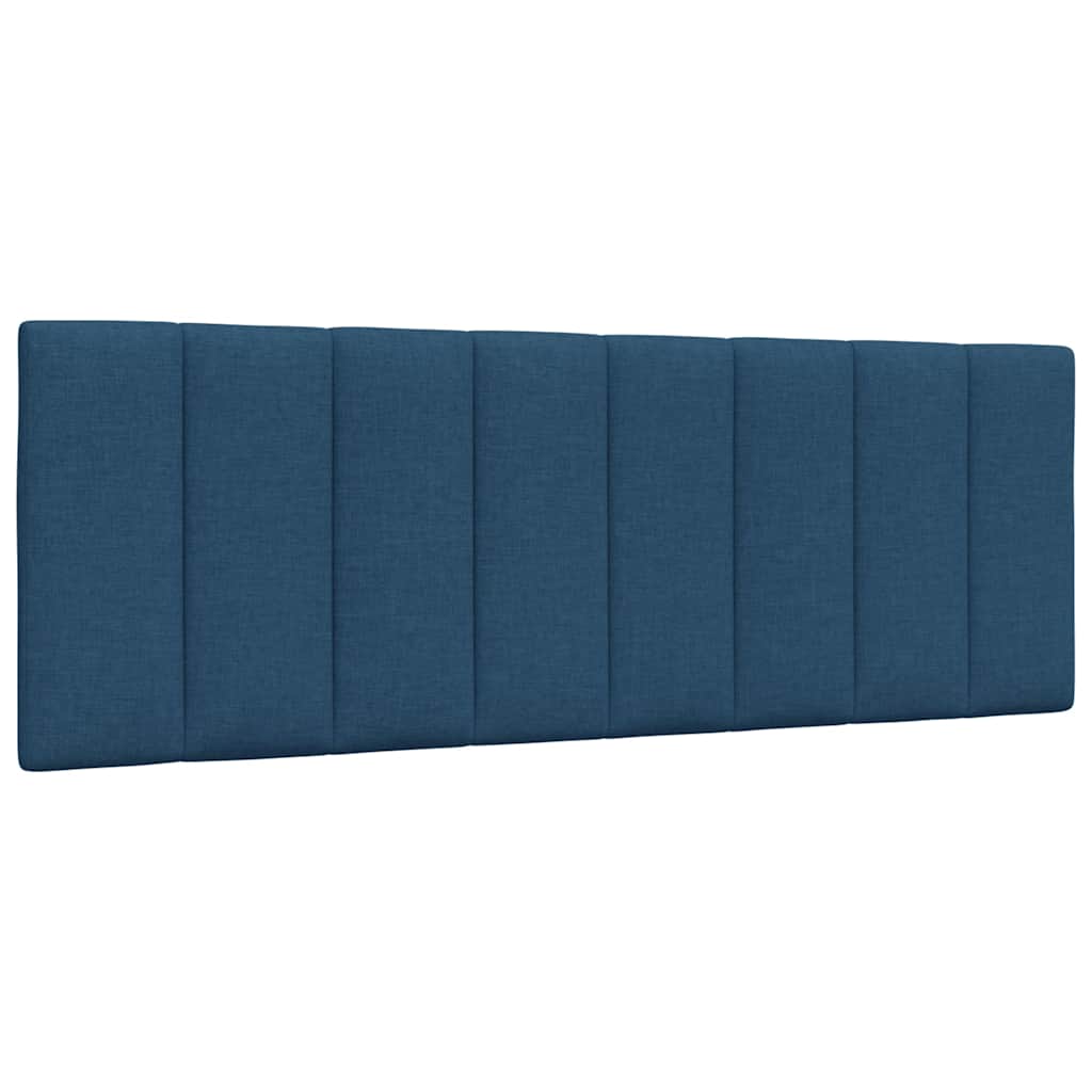 vidaXL Pernă pentru tăblie de pat, albastru, 120 cm, material textil vidaXL Pernă pentru tăblie de pat, albastru, 120 cm, material textil