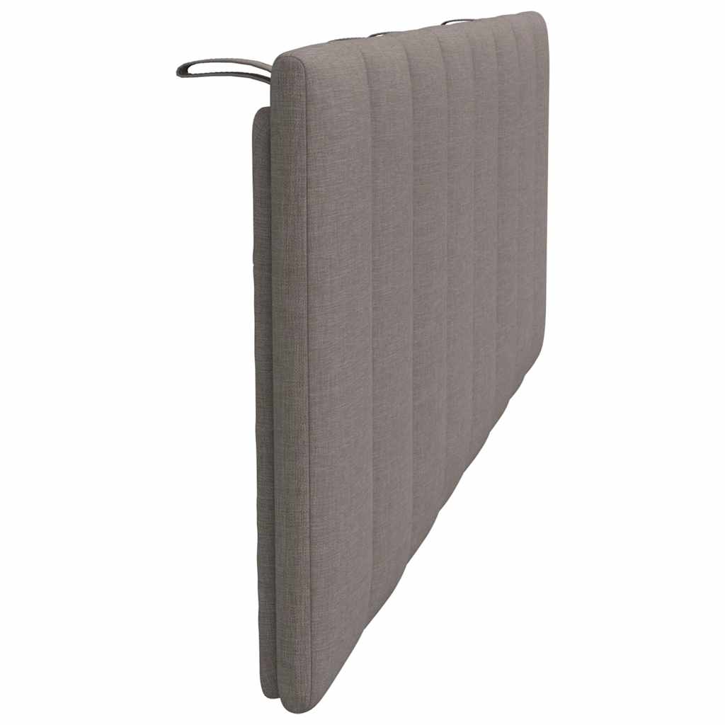 vidaXL Pernă pentru tăblie de pat, gri taupe, 140 cm, material textil vidaXL Pernă pentru tăblie de pat, gri taupe, 140 cm, material textil