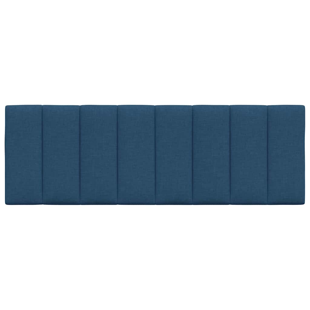 vidaXL Pernă pentru tăblie de pat, Hanko, albastru, 140 cm, material textil