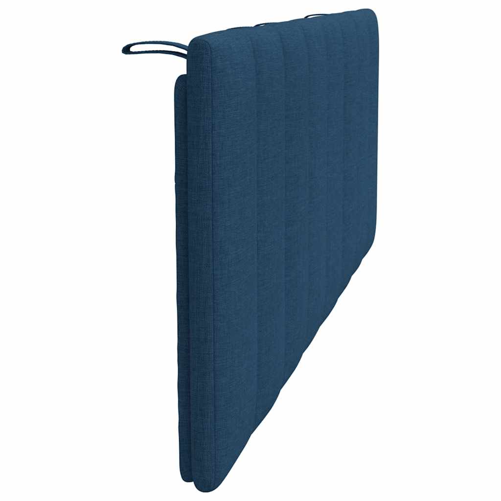 vidaXL Pernă pentru tăblie de pat, Hanko, albastru, 140 cm, material textil