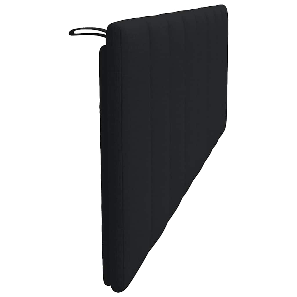 vidaXL Pernă pentru tăblie de pat, negru, 160 cm, material textil vidaXL Pernă pentru tăblie de pat, negru, 160 cm, material textil
