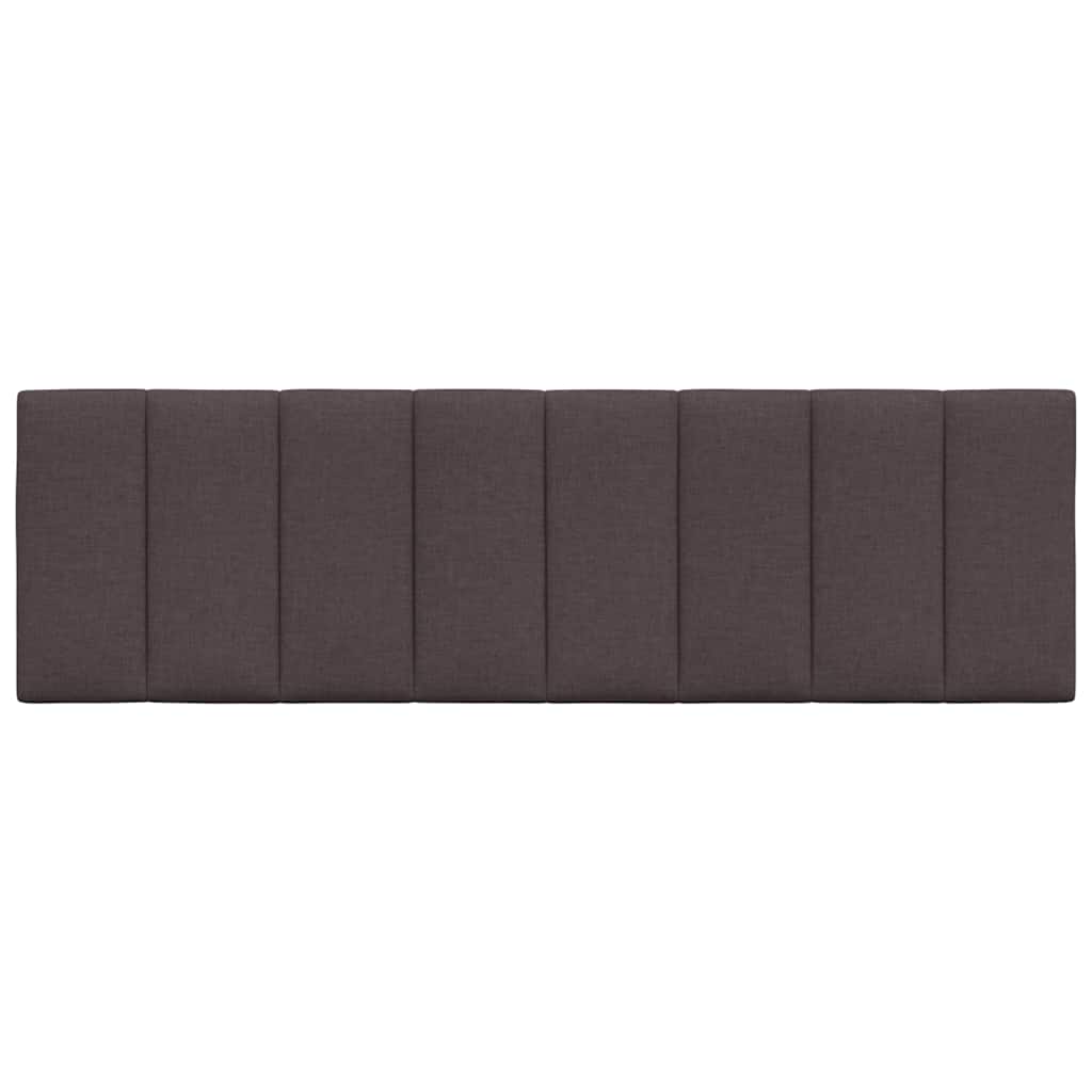 vidaXL Pernă pentru tăblie de pat maro închis, 160 cm, material textil vidaXL Pernă pentru tăblie de pat maro închis, 160 cm, material textil