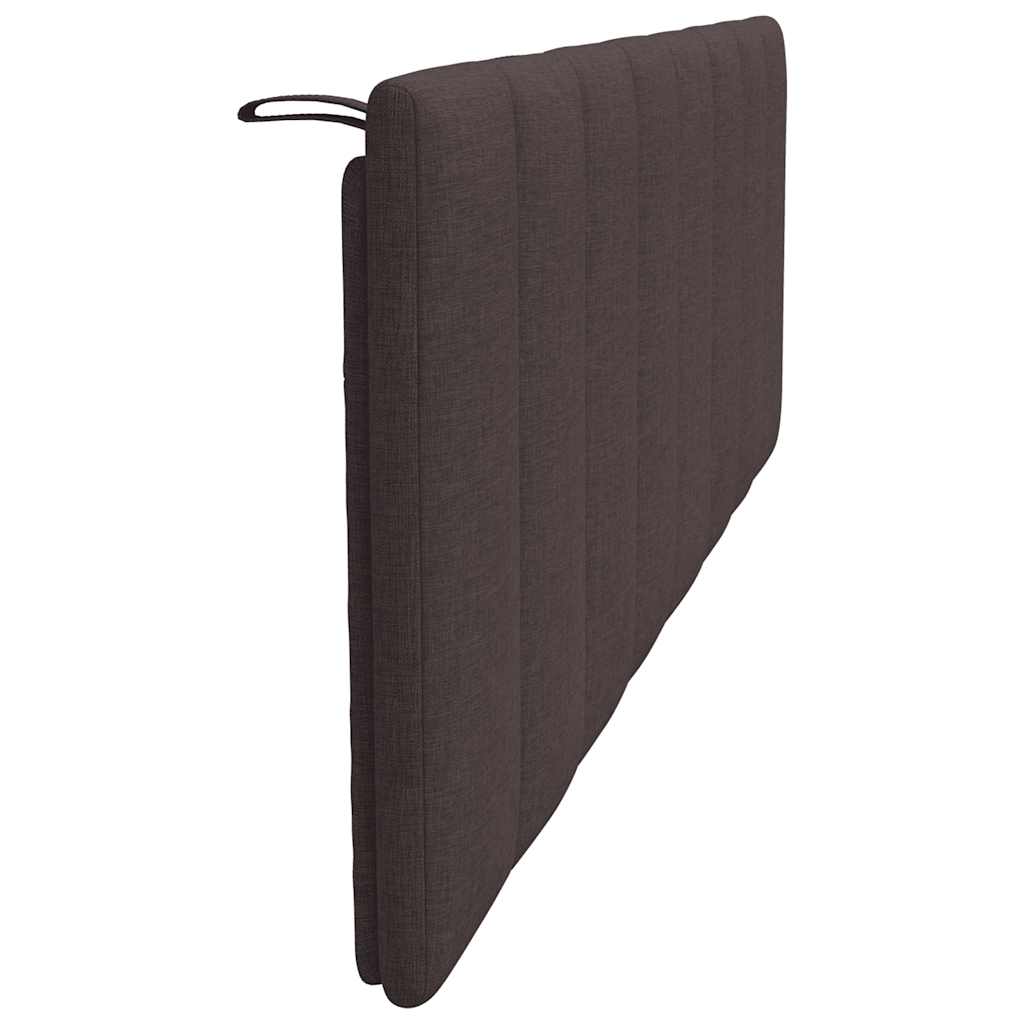 vidaXL Pernă pentru tăblie de pat maro închis, 160 cm, material textil vidaXL Pernă pentru tăblie de pat maro închis, 160 cm, material textil