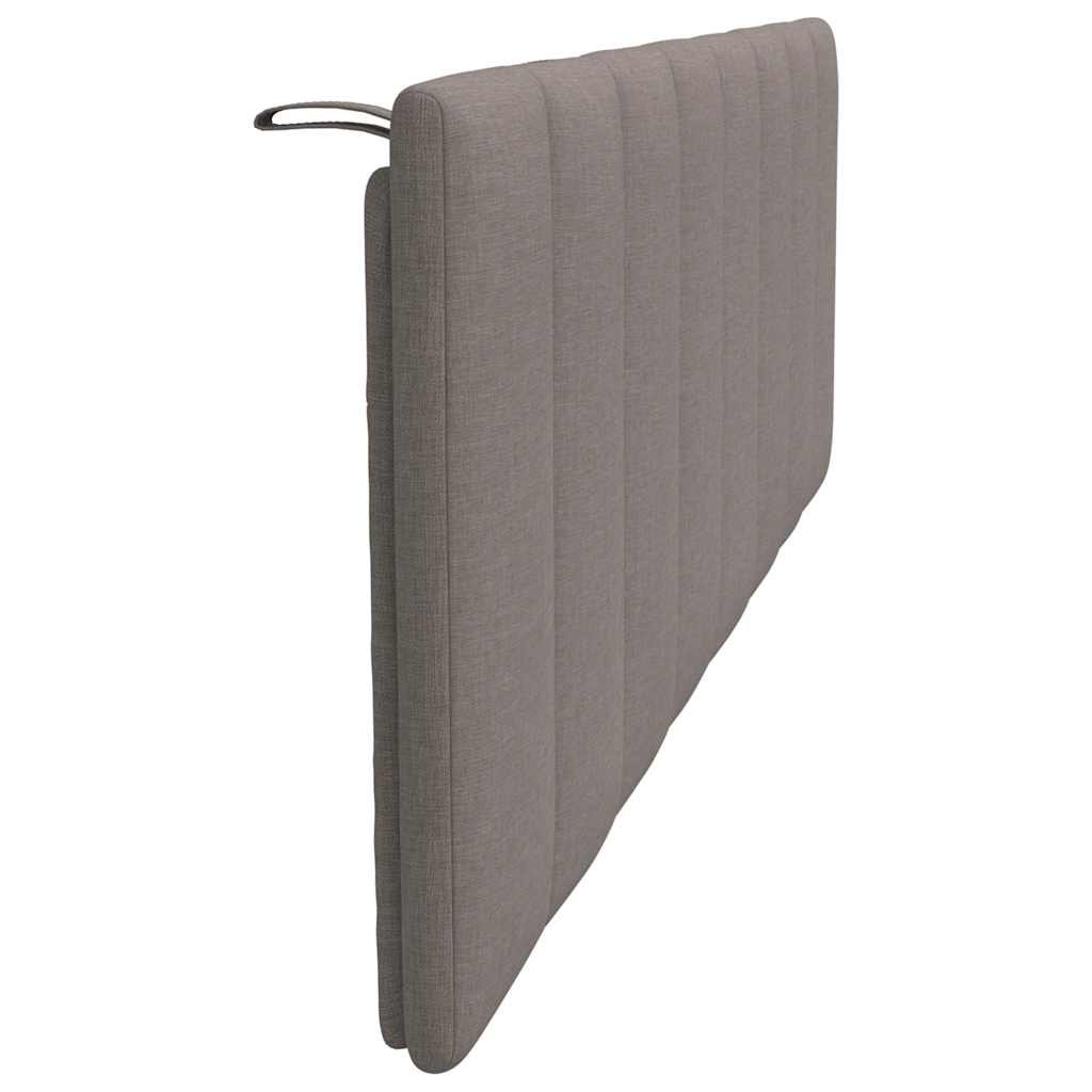 vidaXL Pernă pentru tăblie de pat, Hanko, gri taupe, 160 cm, material textil