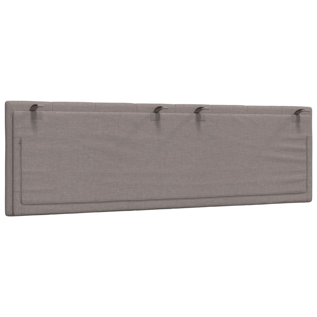 vidaXL Pernă pentru tăblie de pat, Hanko, gri taupe, 160 cm, material textil