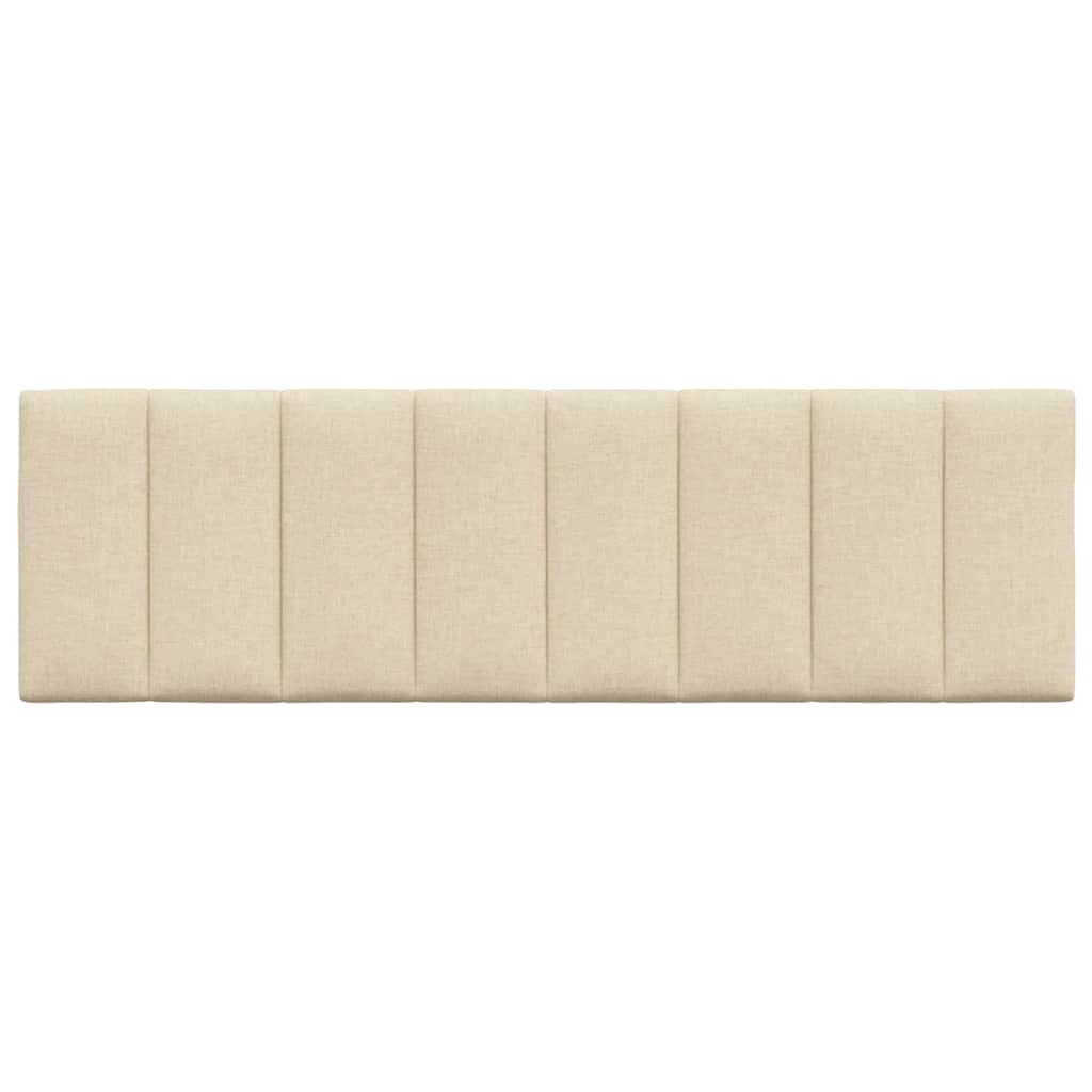 vidaXL Pernă pentru tăblie de pat, crem, 160 cm, material textil