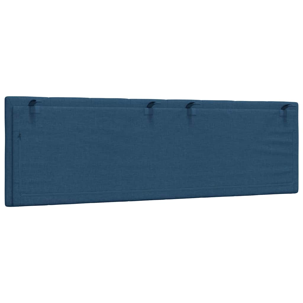 vidaXL Pernă pentru tăblie de pat, Hanko, albastru, 160 cm, material textil