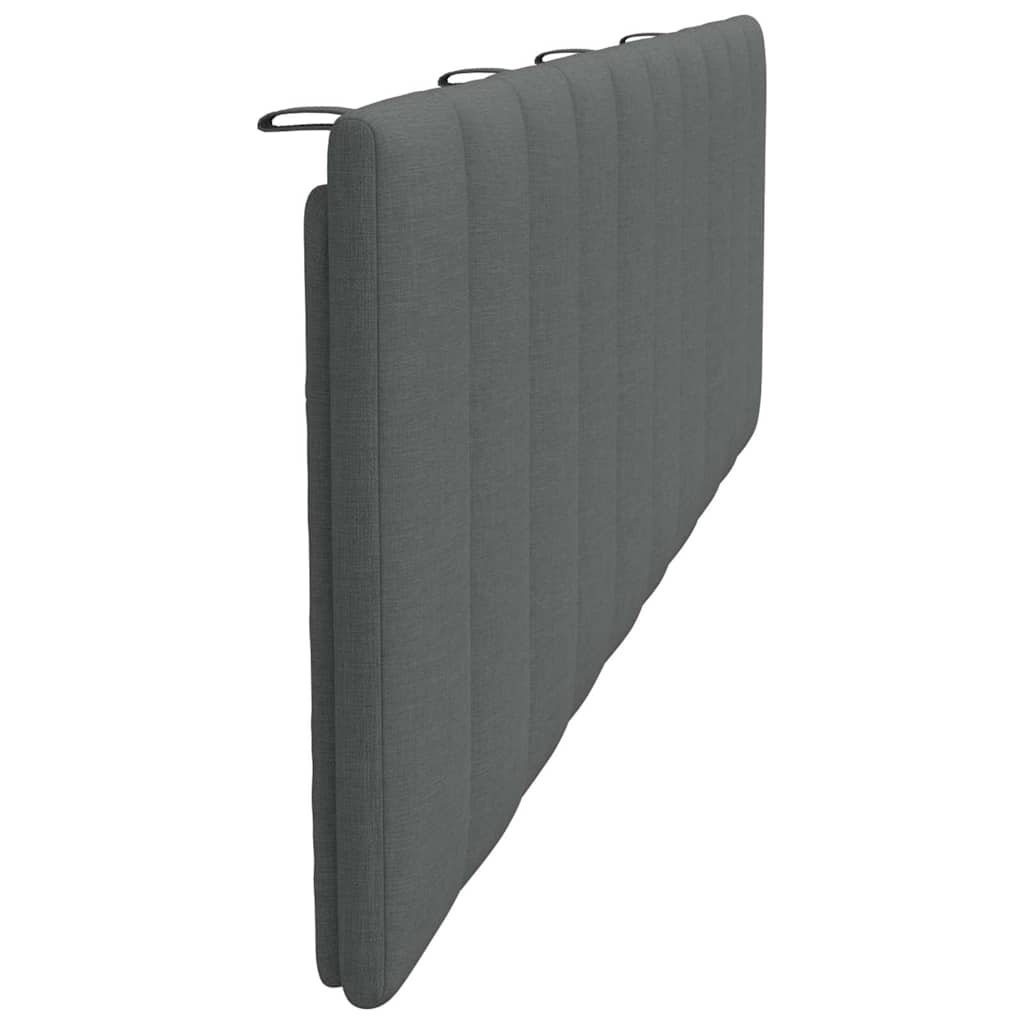 vidaXL Pernă pentru tăblie de pat, gri închis, 180 cm, material textil vidaXL Pernă pentru tăblie de pat, gri închis, 180 cm, material textil