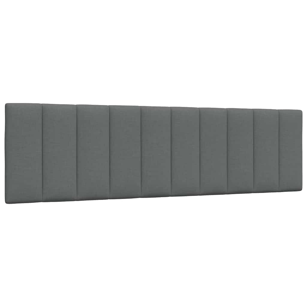 vidaXL Pernă pentru tăblie de pat, gri închis, 180 cm, material textil vidaXL Pernă pentru tăblie de pat, gri închis, 180 cm, material textil
