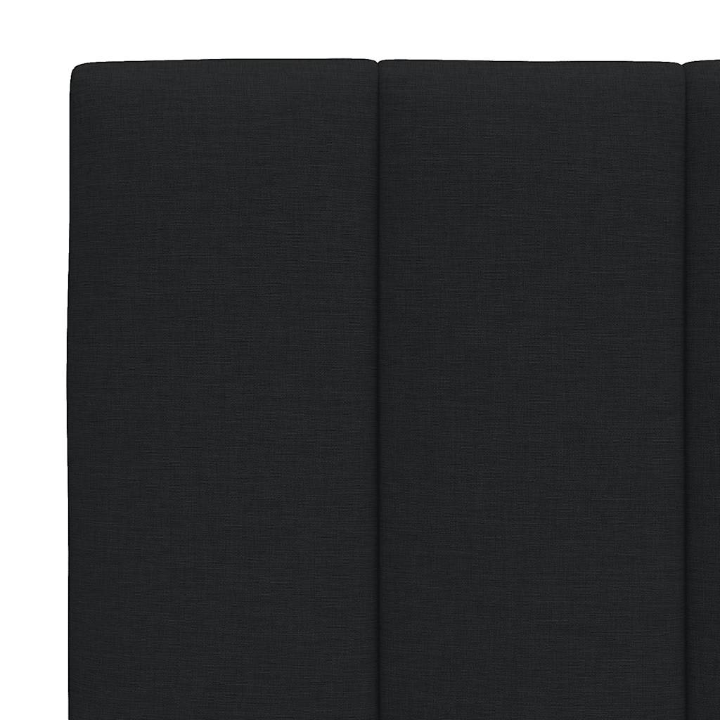 vidaXL Pernă pentru tăblie de pat, negru, 180 cm, material textil vidaXL Pernă pentru tăblie de pat, negru, 180 cm, material textil