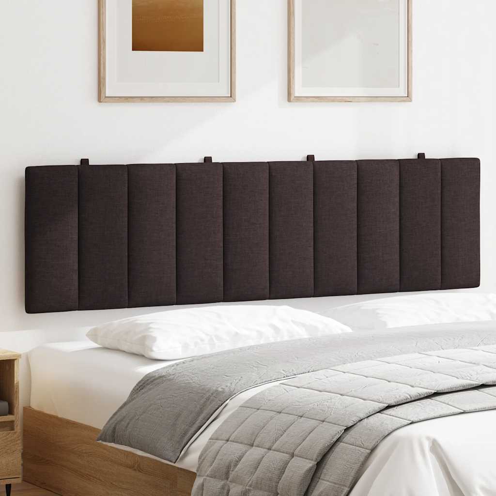vidaXL Pernă pentru tăblie de pat maro închis, 180 cm, material textil vidaXL Pernă pentru tăblie de pat maro închis, 180 cm, material textil