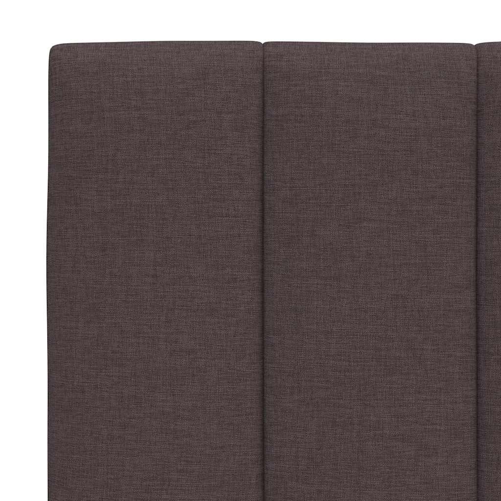 vidaXL Pernă pentru tăblie de pat maro închis, 180 cm, material textil vidaXL Pernă pentru tăblie de pat maro închis, 180 cm, material textil