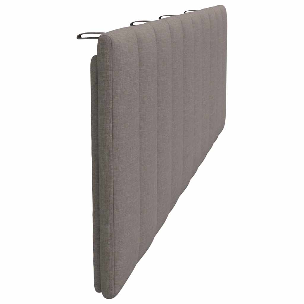 vidaXL Pernă pentru tăblie de pat, Hanko, gri taupe, 180 cm, material textil