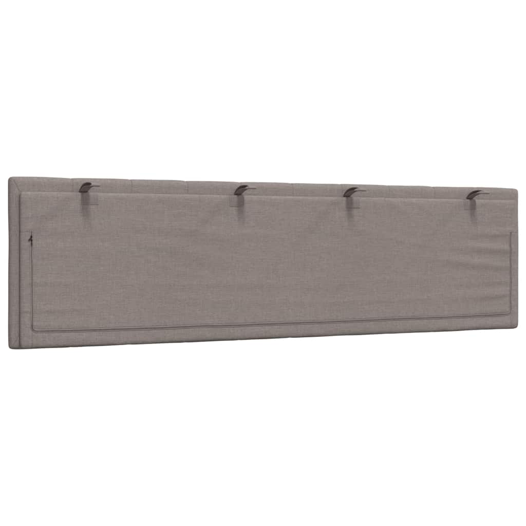vidaXL Pernă pentru tăblie de pat, Hanko, gri taupe, 180 cm, material textil
