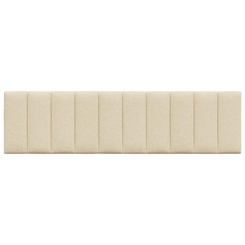 vidaXL Pernă pentru tăblie de pat, crem, 180 cm, material textil