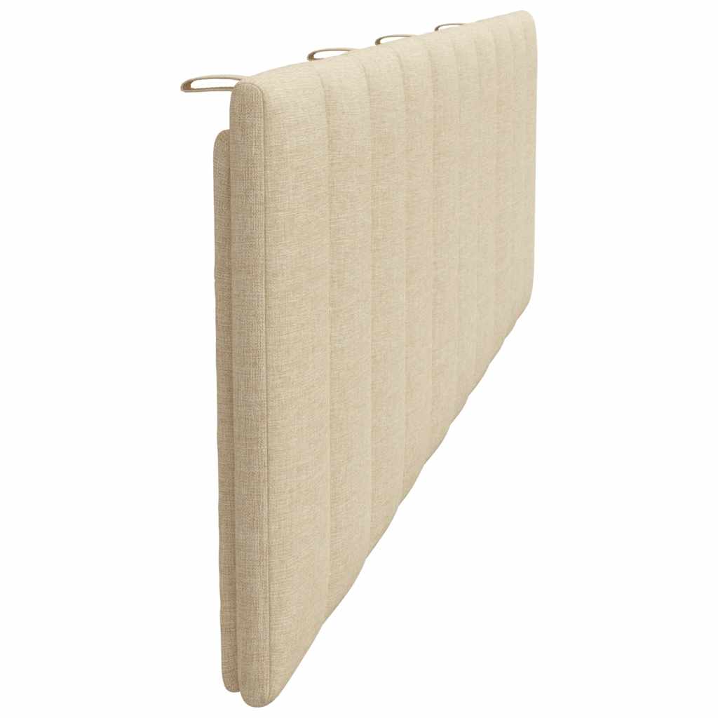 vidaXL Pernă pentru tăblie de pat, crem, 180 cm, material textil