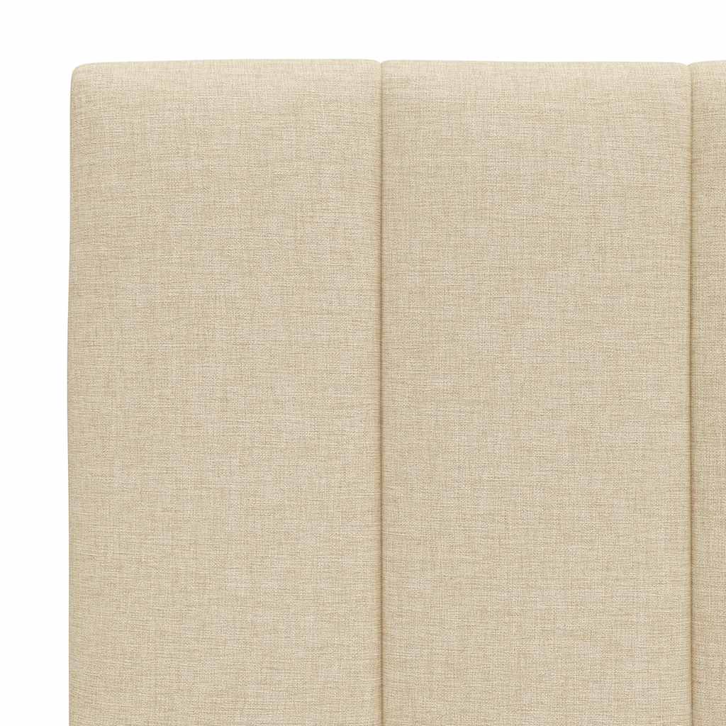 vidaXL Pernă pentru tăblie de pat, crem, 180 cm, material textil