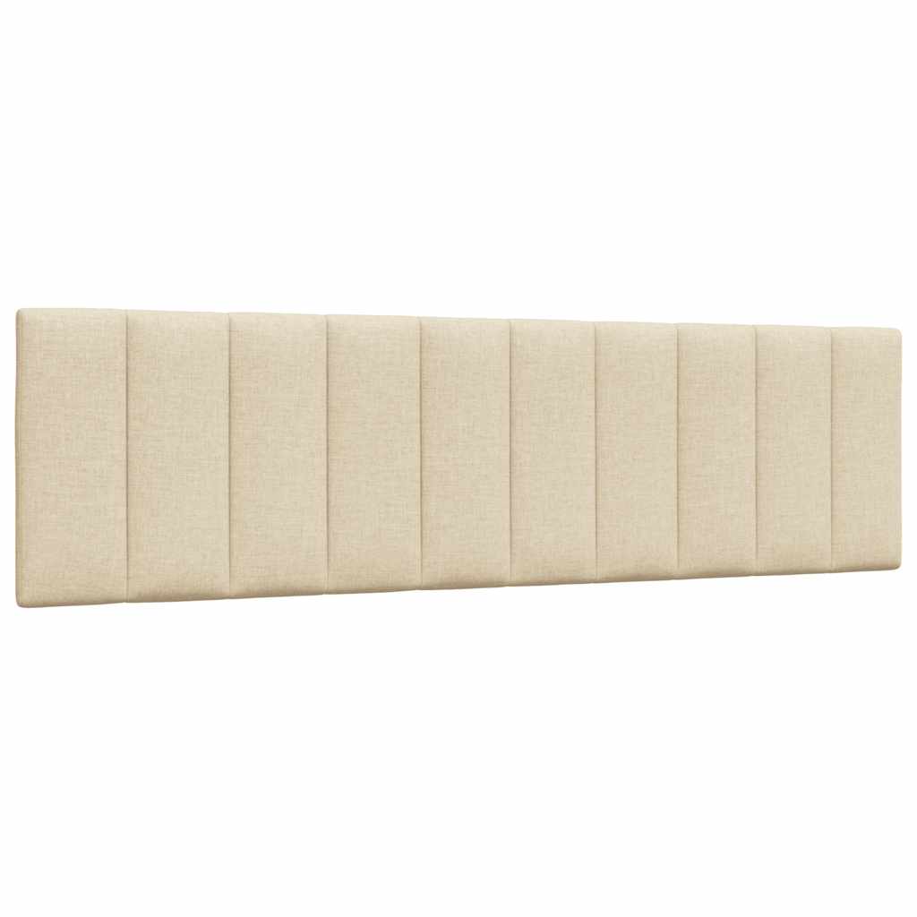 vidaXL Pernă pentru tăblie de pat, crem, 180 cm, material textil