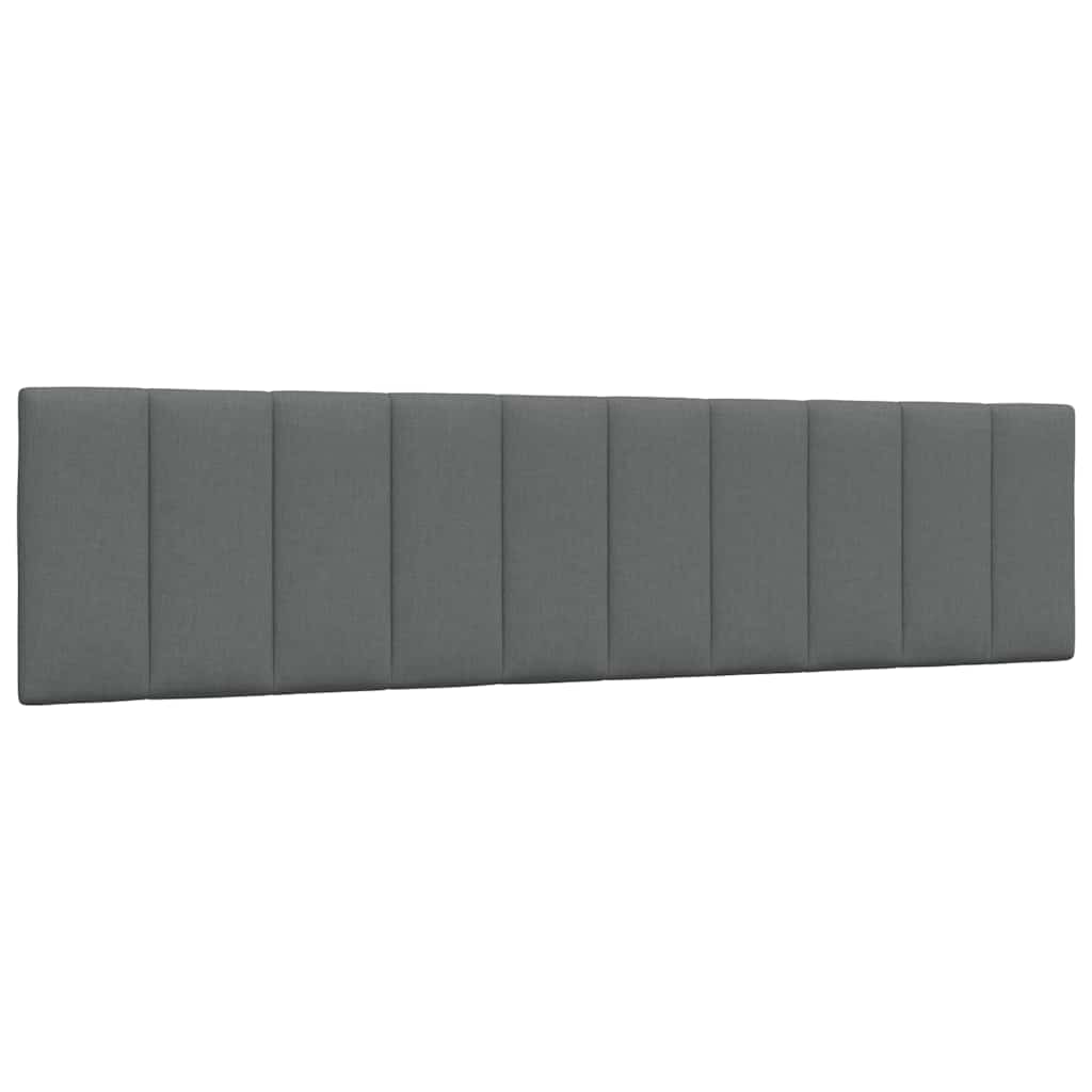 vidaXL Pernă pentru tăblie de pat, gri închis, 200 cm, material textil vidaXL Pernă pentru tăblie de pat, gri închis, 200 cm, material textil