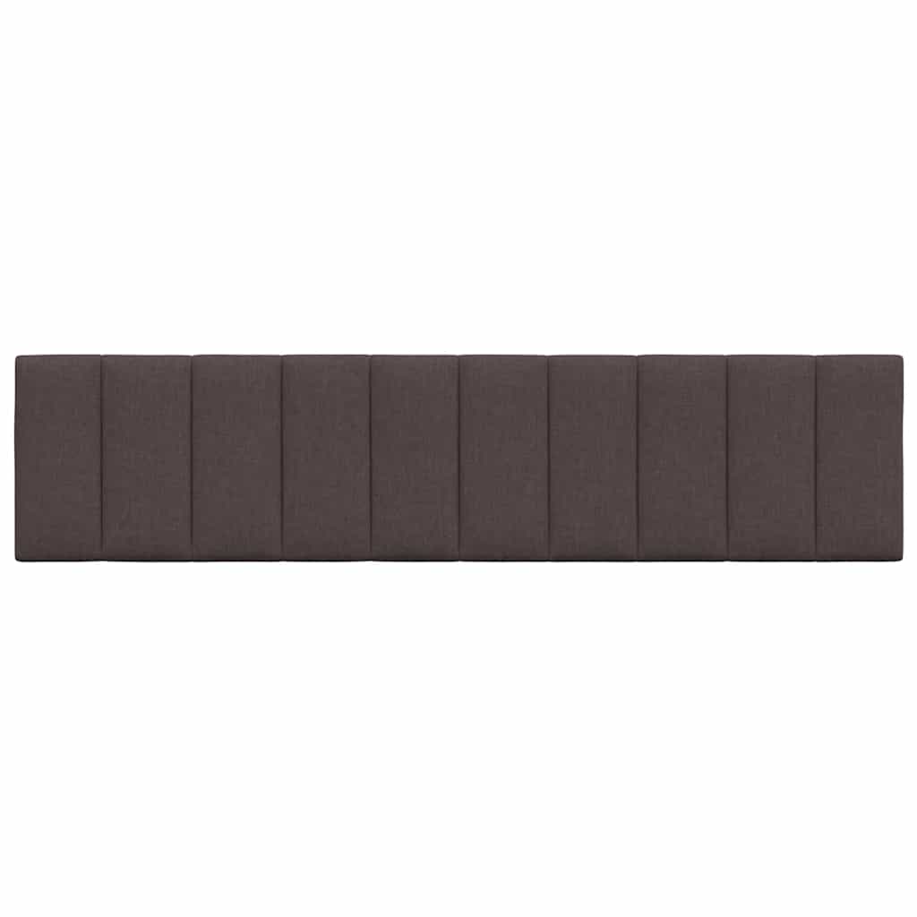 vidaXL Pernă pentru tăblie de pat maro închis, 200 cm, material textil vidaXL Pernă pentru tăblie de pat maro închis, 200 cm, material textil