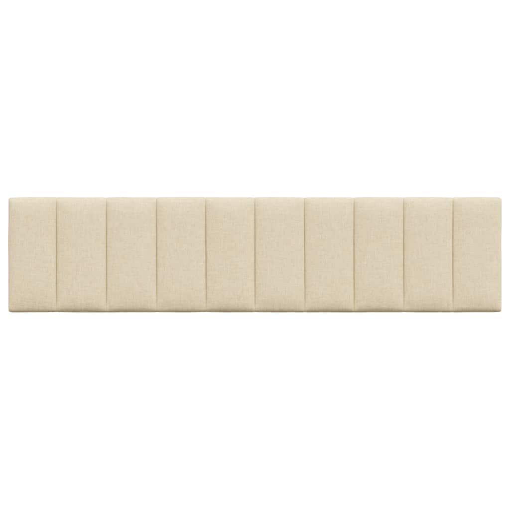 vidaXL Pernă pentru tăblie de pat, crem, 200 cm, material textil