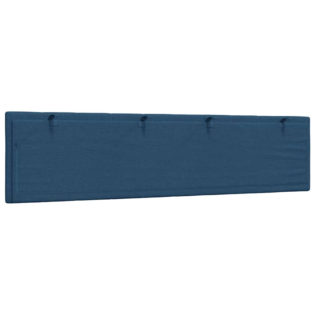 vidaXL Pernă pentru tăblie de pat, albastru, 200 cm, material textil vidaXL Pernă pentru tăblie de pat, albastru, 200 cm, material textil