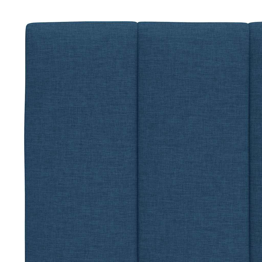 vidaXL Pernă pentru tăblie de pat, albastru, 200 cm, material textil vidaXL Pernă pentru tăblie de pat, albastru, 200 cm, material textil