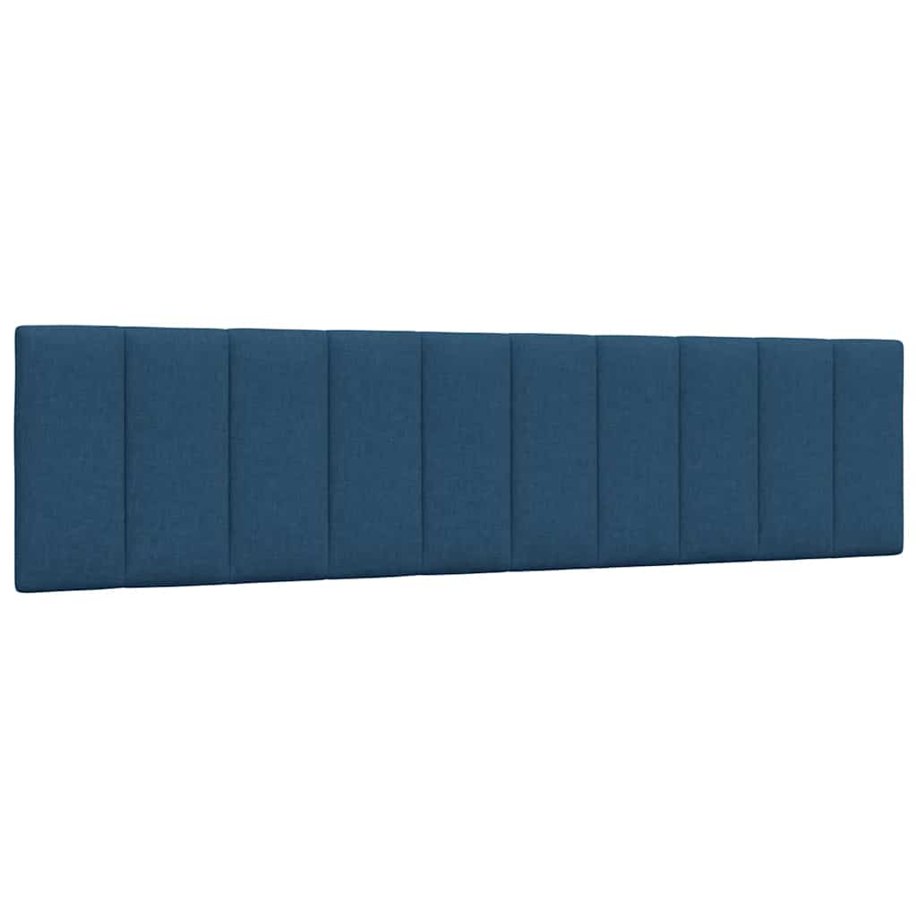 vidaXL Pernă pentru tăblie de pat, albastru, 200 cm, material textil vidaXL Pernă pentru tăblie de pat, albastru, 200 cm, material textil