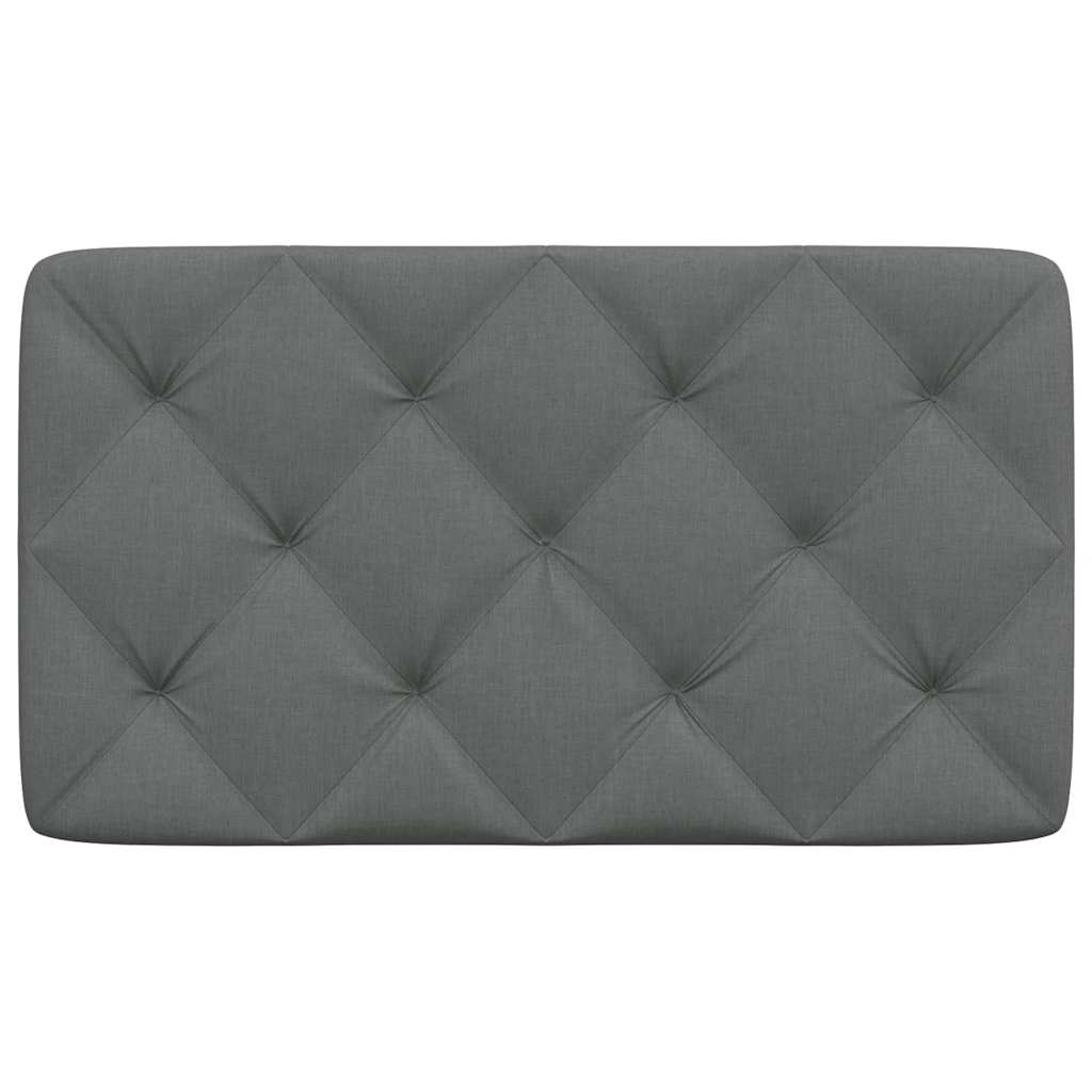 vidaXL Pernă pentru tăblie de pat, gri închis, 80 cm, material textil vidaXL Pernă pentru tăblie de pat, gri închis, 80 cm, material textil