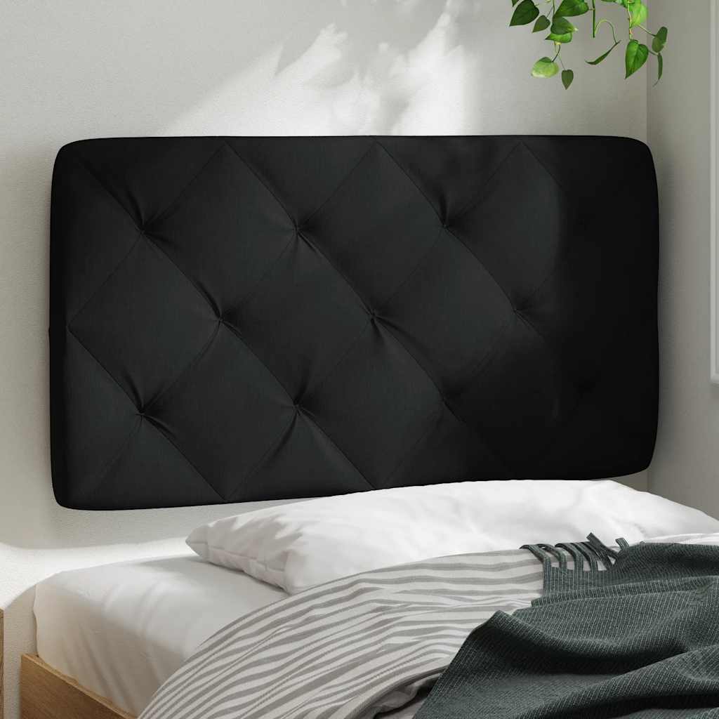 vidaXL Pernă pentru tăblie de pat, negru, 80 cm, material textil