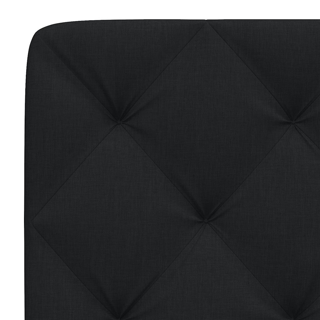 vidaXL Pernă pentru tăblie de pat, negru, 80 cm, material textil
