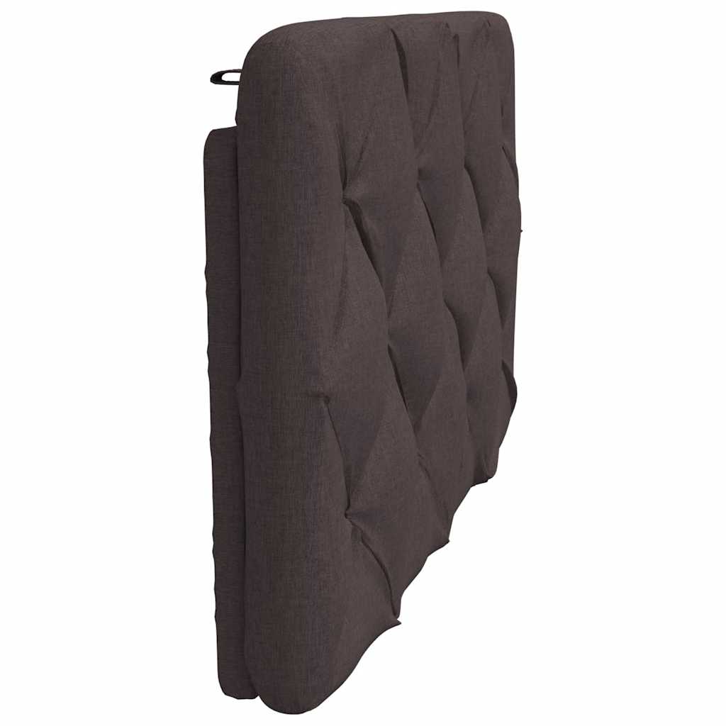 vidaXL Pernă pentru tăblie de pat maro închis, 80 cm, material textil vidaXL Pernă pentru tăblie de pat maro închis, 80 cm, material textil