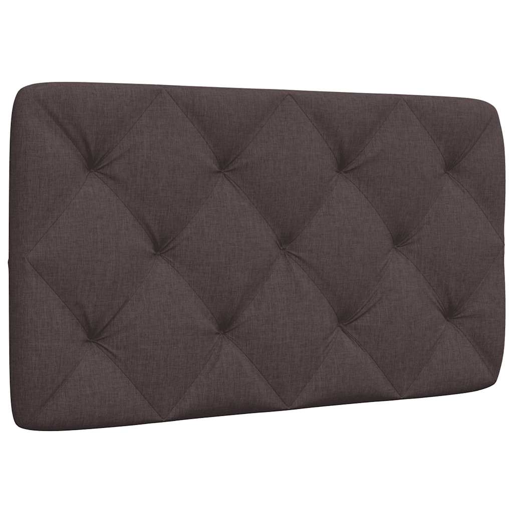 vidaXL Pernă pentru tăblie de pat maro închis, 80 cm, material textil vidaXL Pernă pentru tăblie de pat maro închis, 80 cm, material textil