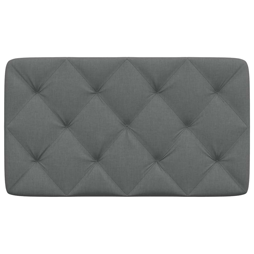 vidaXL Pernă pentru tăblie de pat, gri închis, 90 cm, material textil vidaXL Pernă pentru tăblie de pat, gri închis, 90 cm, material textil