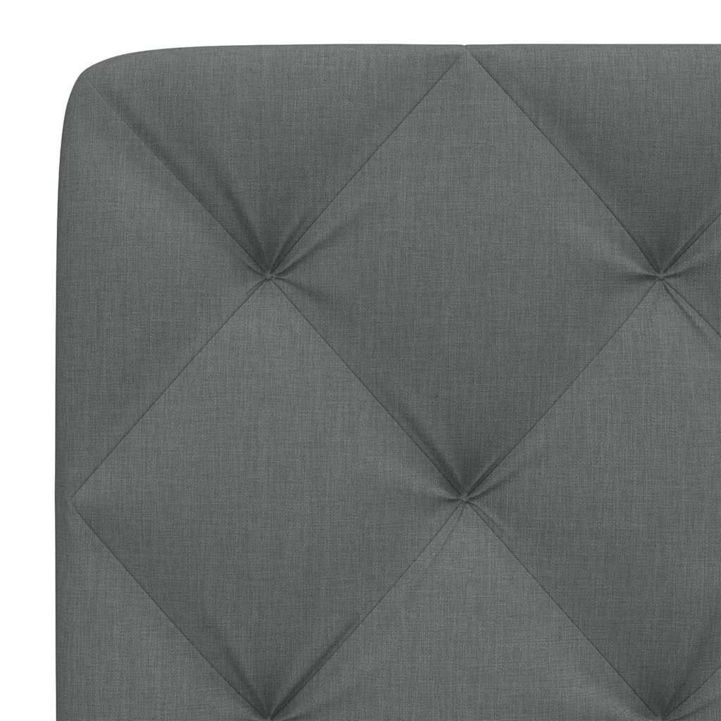 vidaXL Pernă pentru tăblie de pat, gri închis, 90 cm, material textil vidaXL Pernă pentru tăblie de pat, gri închis, 90 cm, material textil