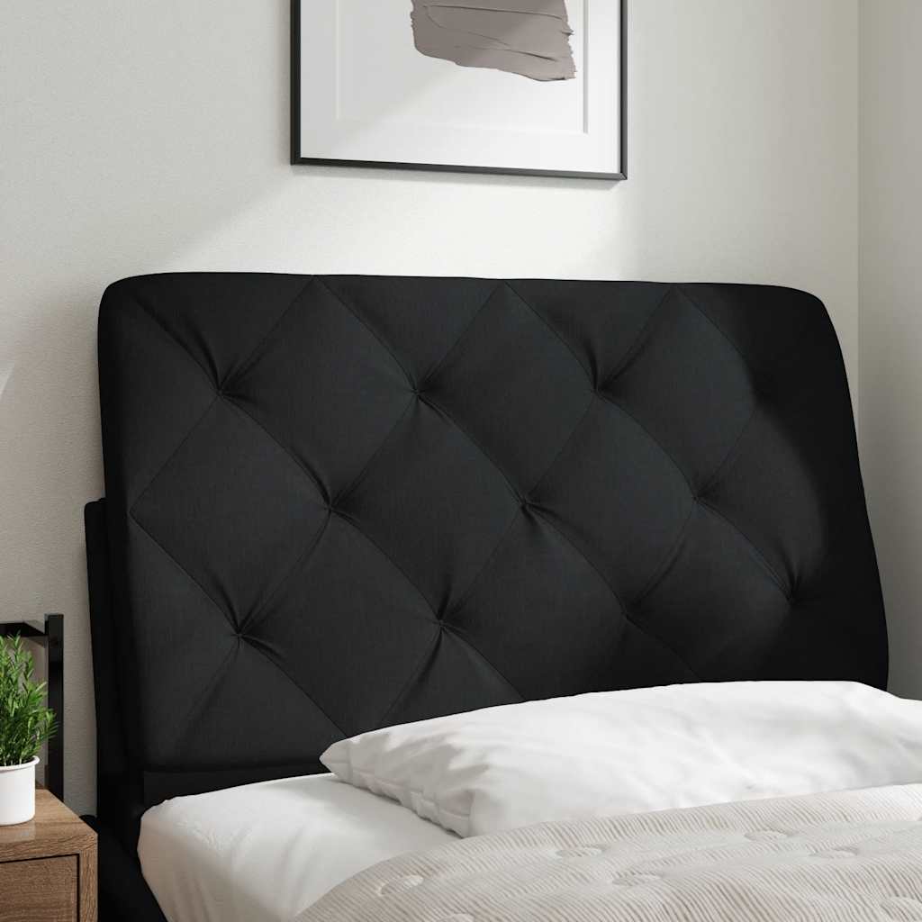vidaXL Pernă pentru tăblie de pat, negru, 90 cm, material textil