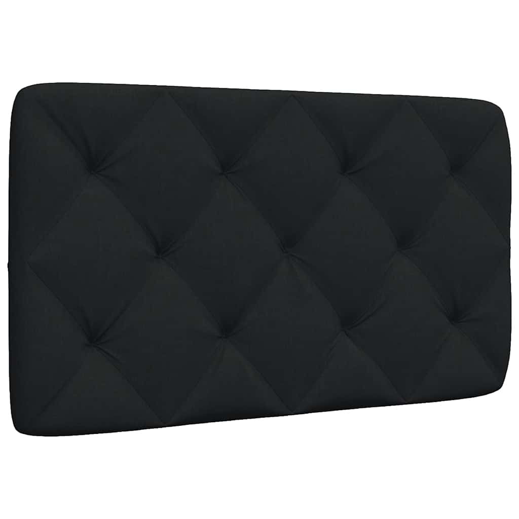 vidaXL Pernă pentru tăblie de pat, negru, 90 cm, material textil