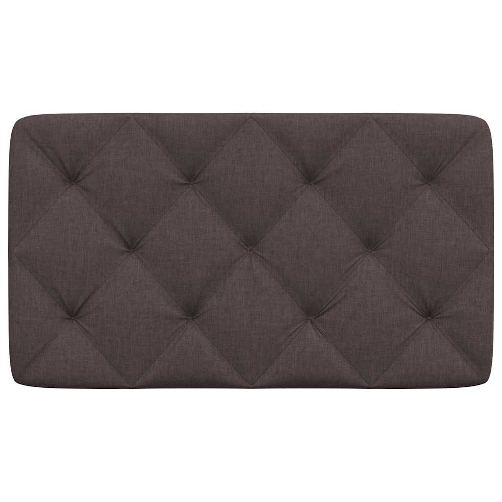 vidaXL Pernă pentru tăblie de pat maro închis, 90 cm, material textil vidaXL Pernă pentru tăblie de pat maro închis, 90 cm, material textil