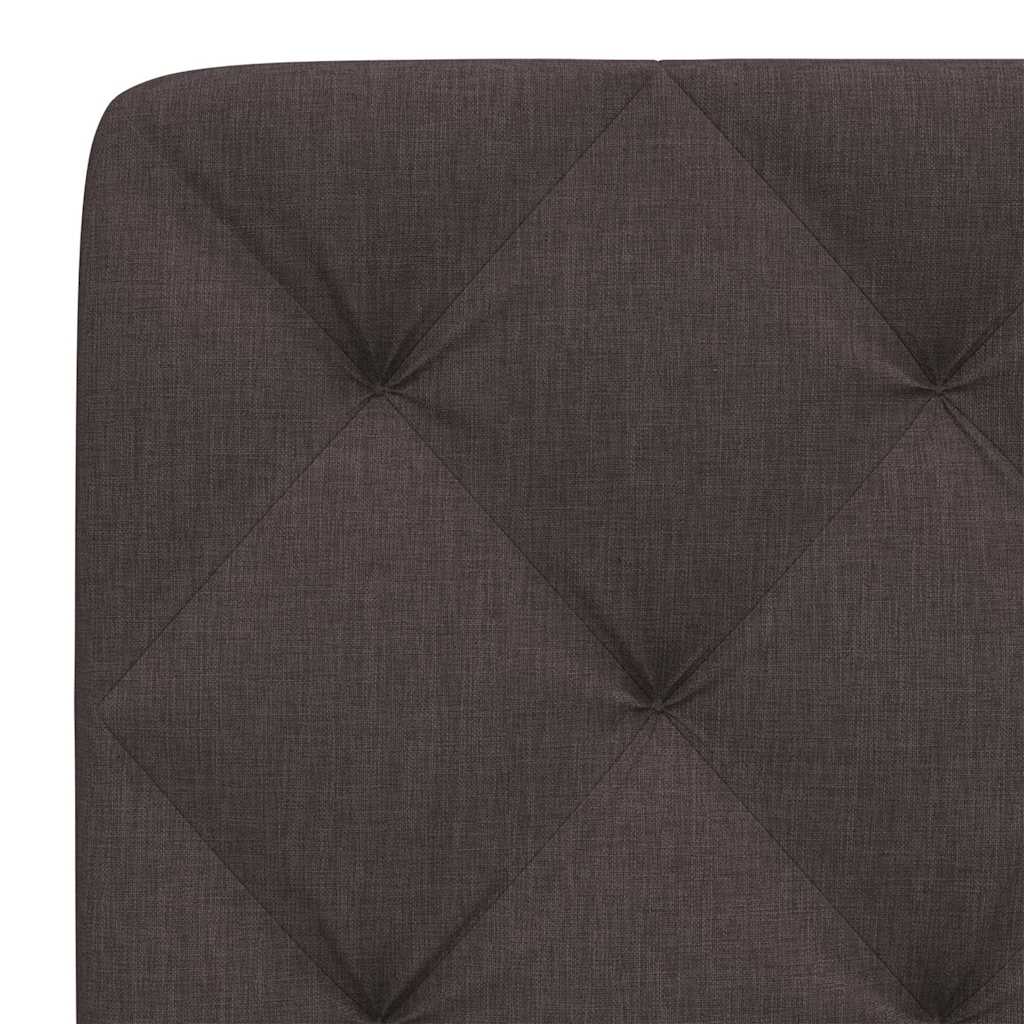 vidaXL Pernă pentru tăblie de pat maro închis, 90 cm, material textil vidaXL Pernă pentru tăblie de pat maro închis, 90 cm, material textil