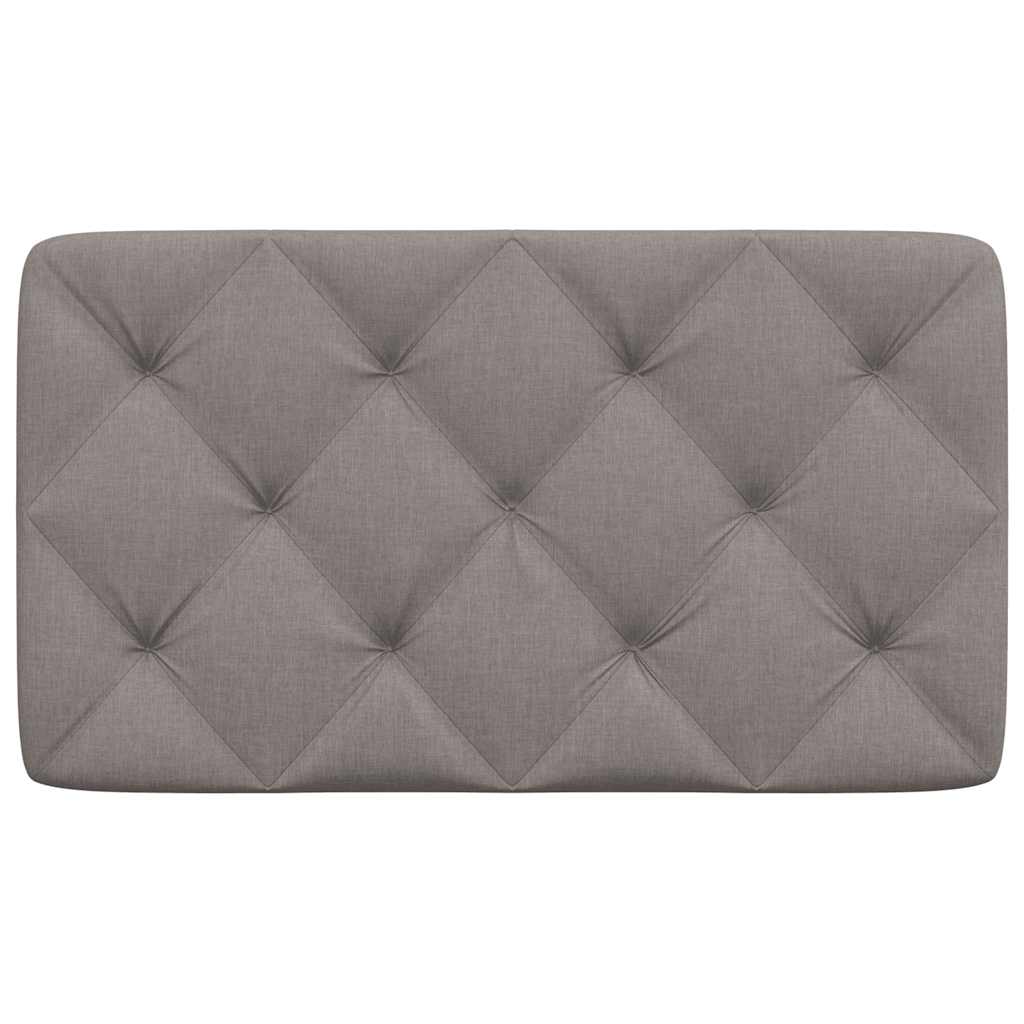 vidaXL Pernă pentru tăblie de pat, gri taupe, 90 cm, material textil vidaXL Pernă pentru tăblie de pat, gri taupe, 90 cm, material textil