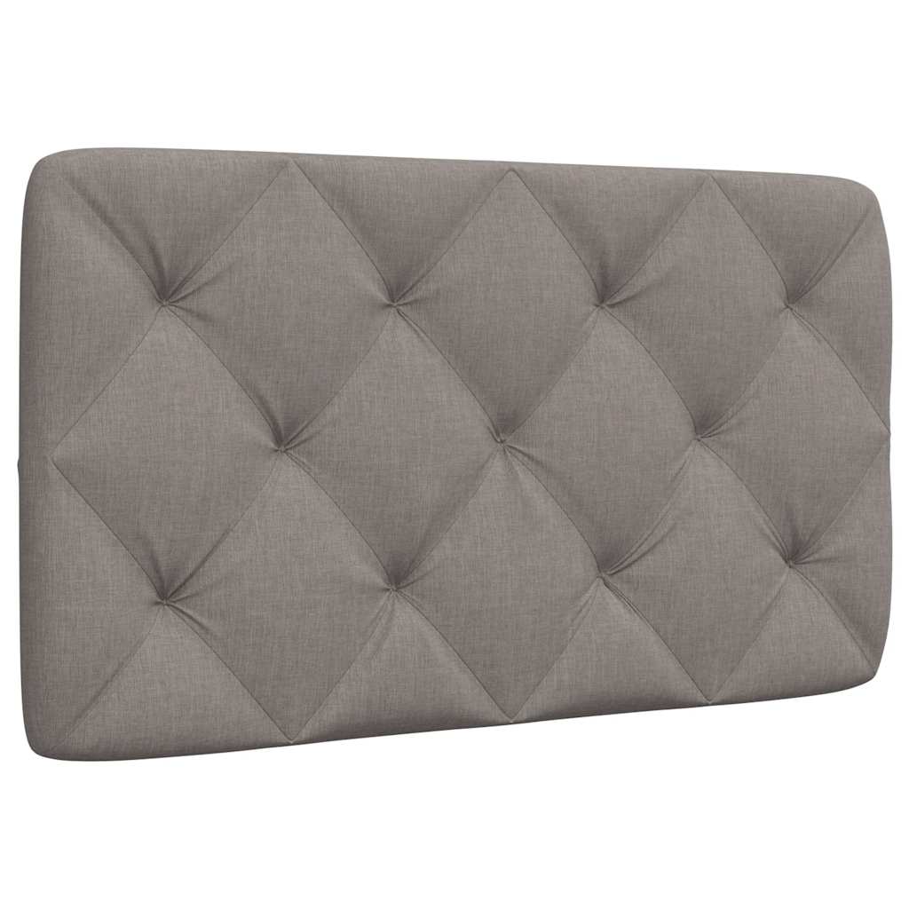 vidaXL Pernă pentru tăblie de pat, gri taupe, 90 cm, material textil vidaXL Pernă pentru tăblie de pat, gri taupe, 90 cm, material textil