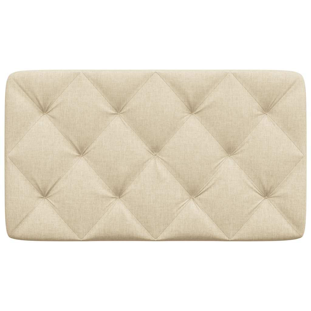 vidaXL Pernă pentru tăblie de pat, crem, 90 cm, material textil
