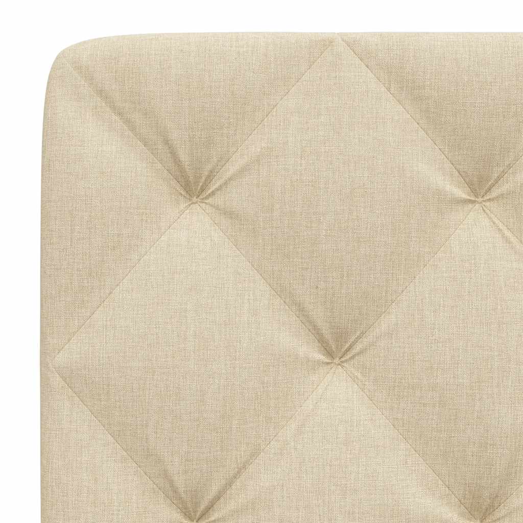 vidaXL Pernă pentru tăblie de pat, crem, 90 cm, material textil