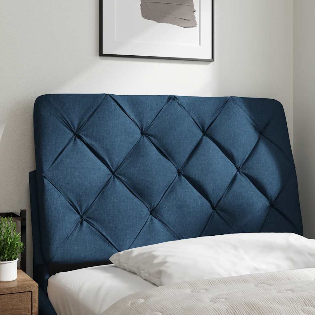 vidaXL Pernă pentru tăblie de pat, albastru, 90 cm, material textil