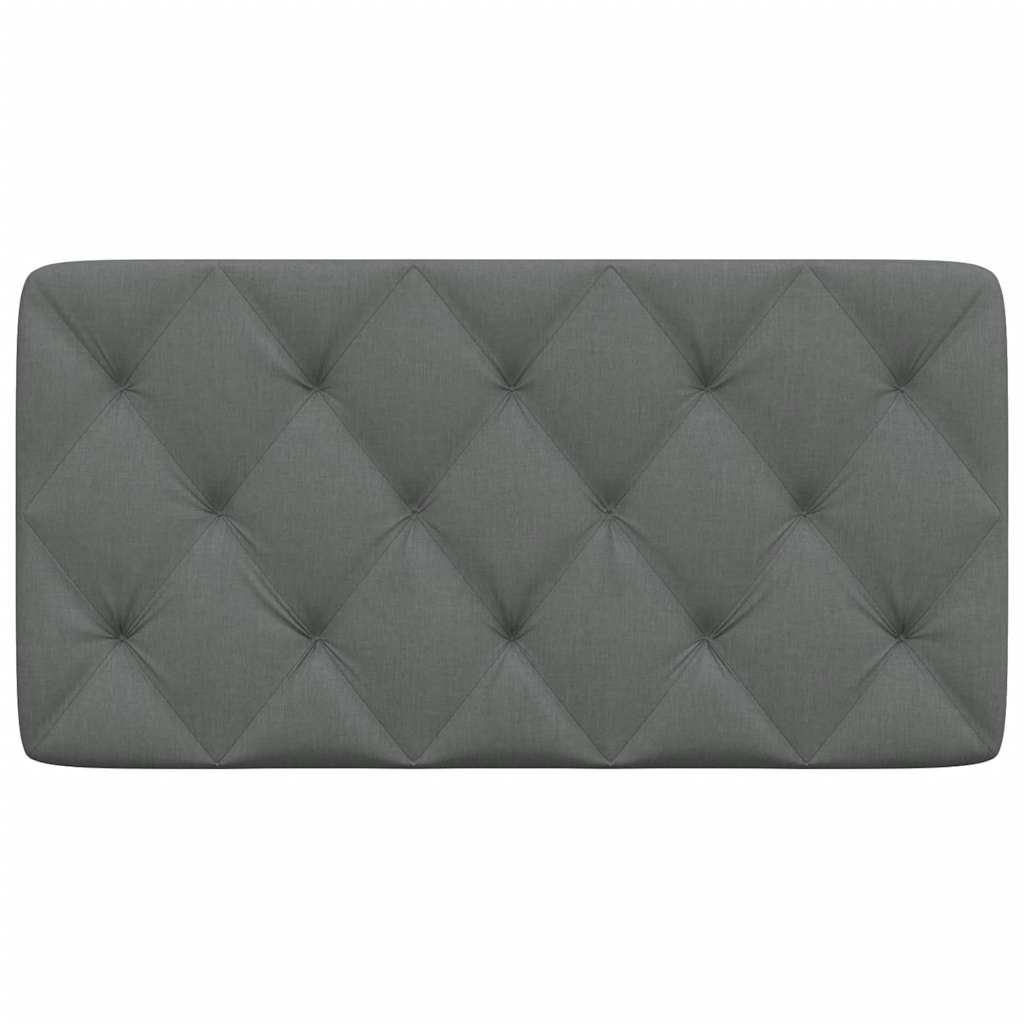 vidaXL Pernă pentru tăblie de pat, gri închis, 100 cm, material textil