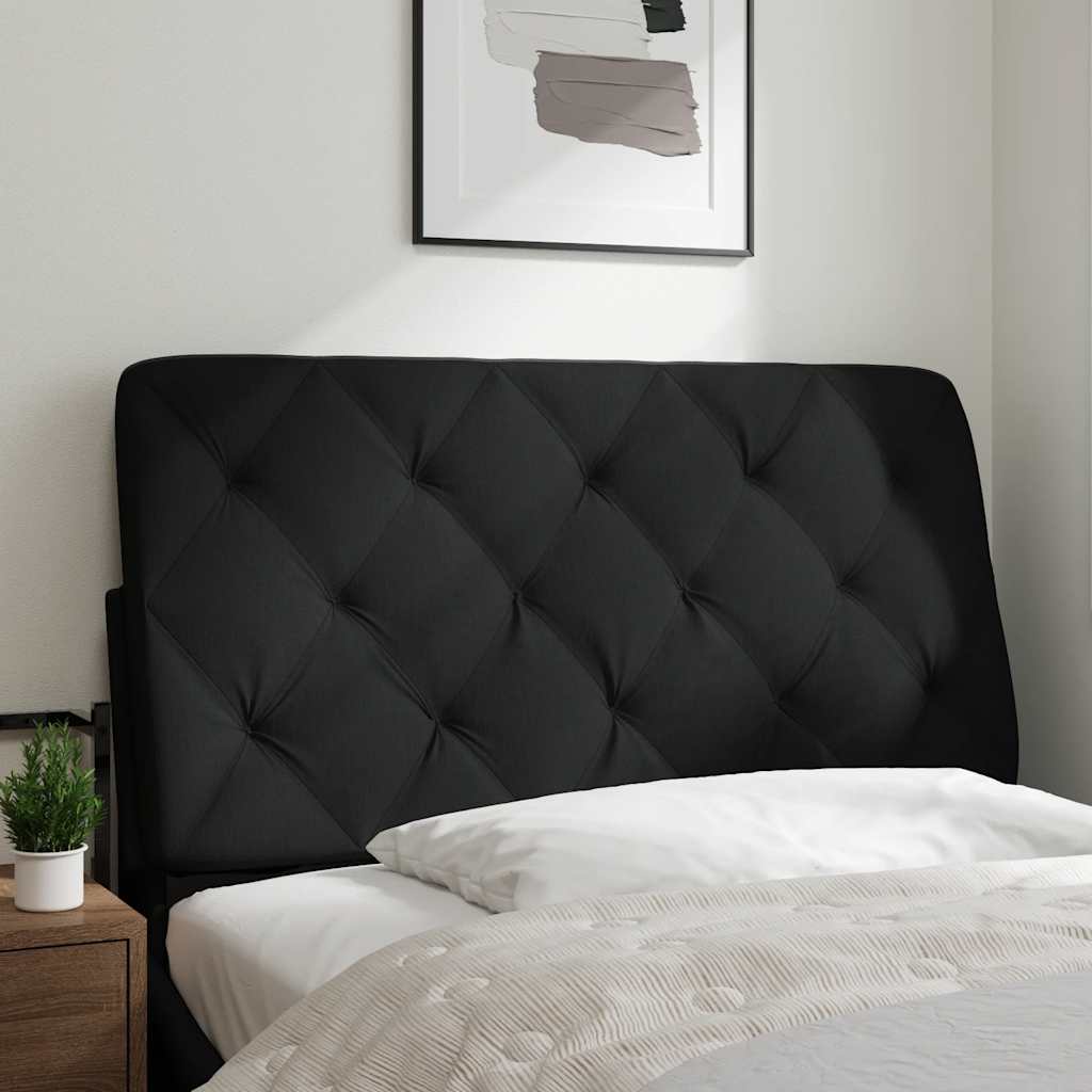 vidaXL Pernă pentru tăblie de pat, negru, 100 cm, material textil vidaXL Pernă pentru tăblie de pat, negru, 100 cm, material textil