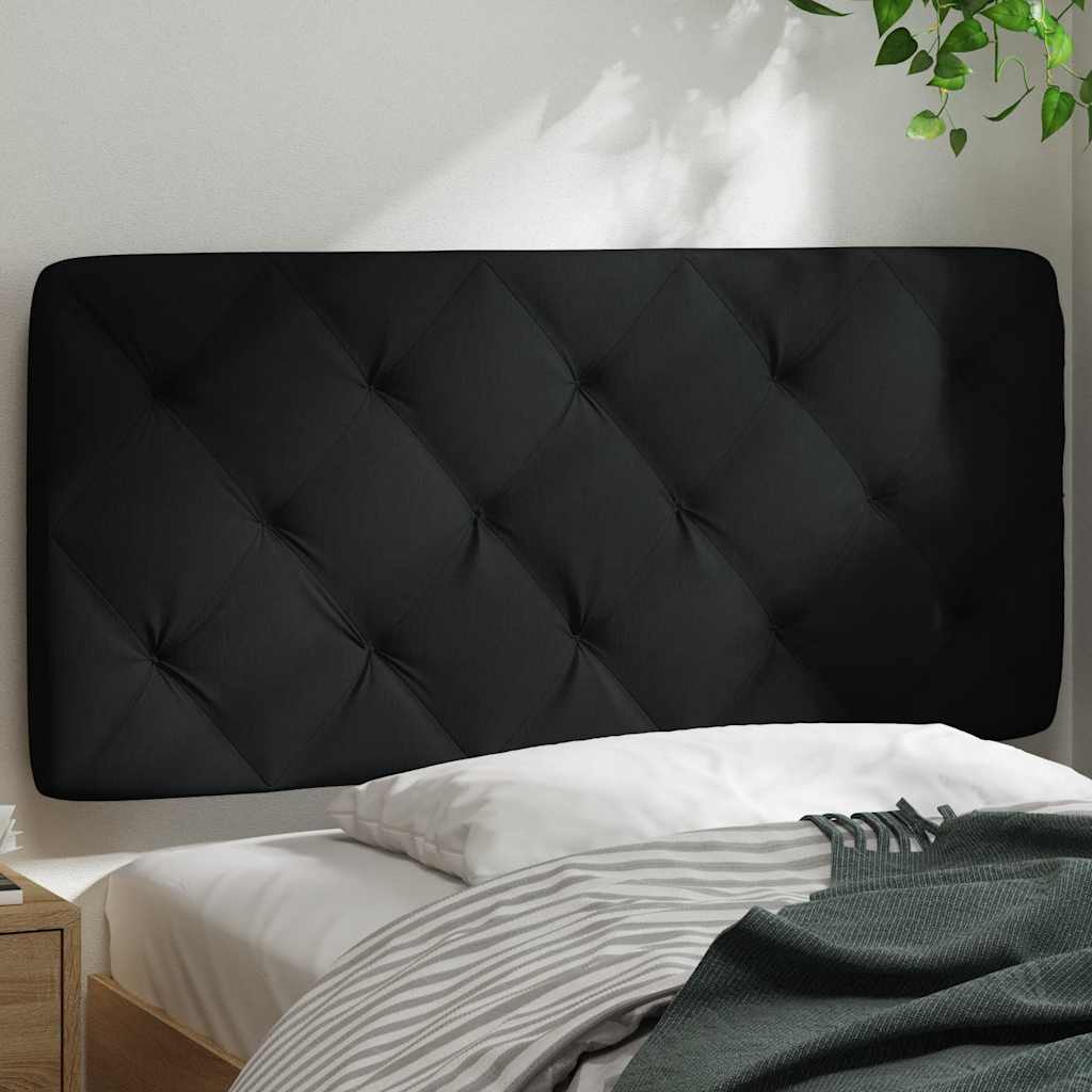 vidaXL Pernă pentru tăblie de pat, negru, 100 cm, material textil vidaXL Pernă pentru tăblie de pat, negru, 100 cm, material textil